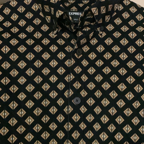 Express Men’s Velvet - Button Up Collar - Picture 4 of 5